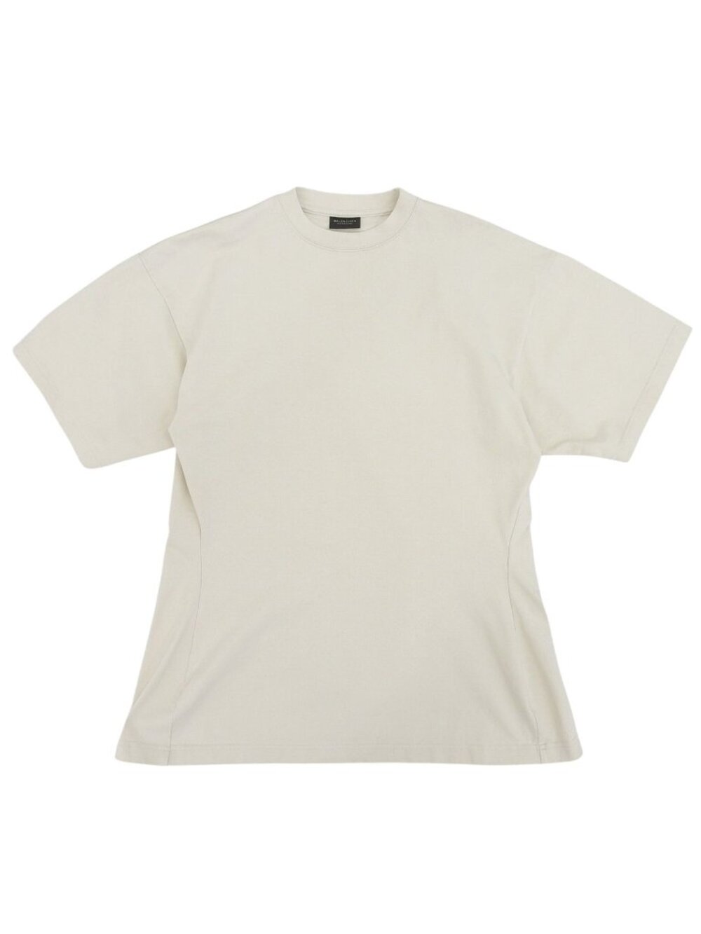 Balenciaga Waist Shape Tee Short Sleeve T-Shirt Light Beige